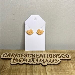 Handmade Cute Snail Earrings